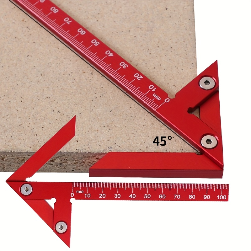 Marking Gauge Tool - Penggaris Penanda Sudut 45/90 Derajat, Penggaris