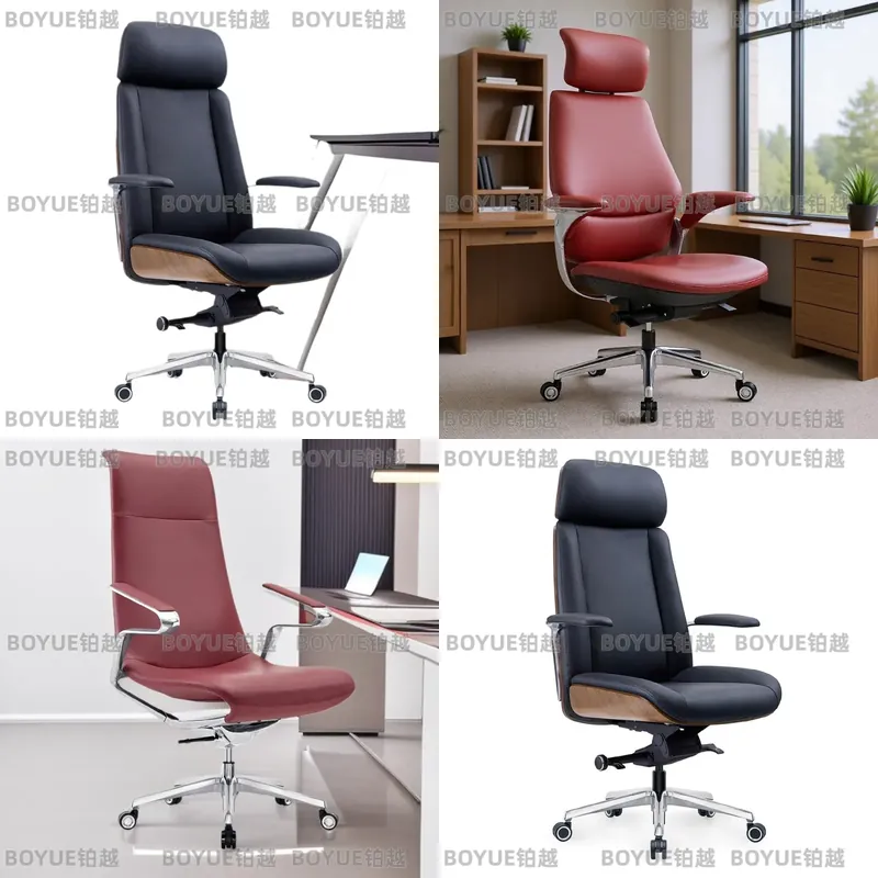 Woodworking Desk Chair - Kursi Kantor Eksekutif Ergonomis Sandaran Tinggi