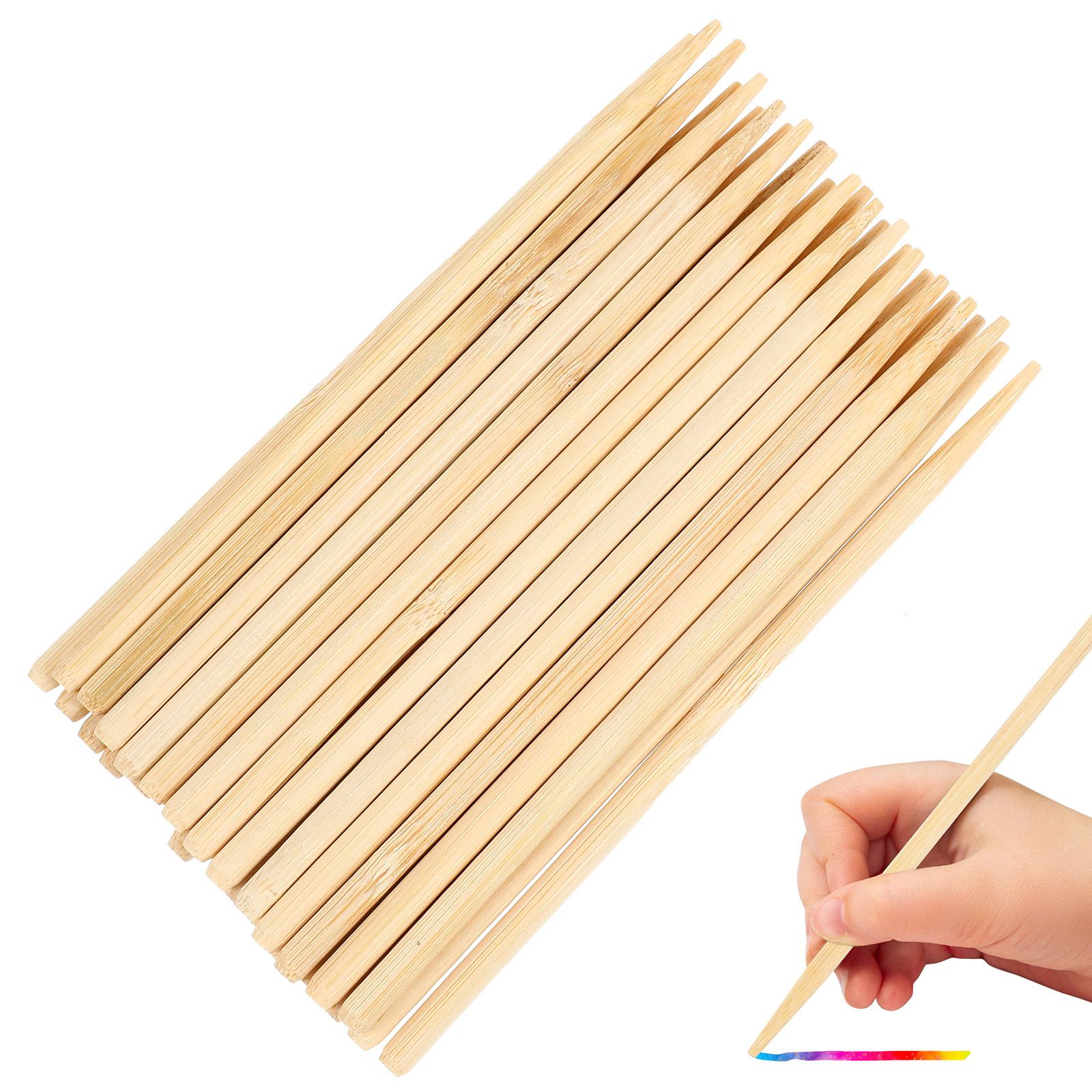 Woodworking For Beginners - 30 Buah Stik Lilin Pena Bambu