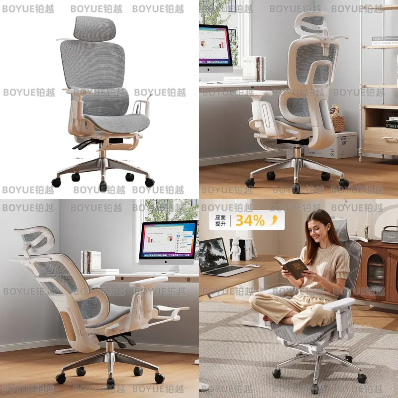 Woodworking Desk Chair - Kursi Kantor Ergonomis Sandaran Tinggi Jaring