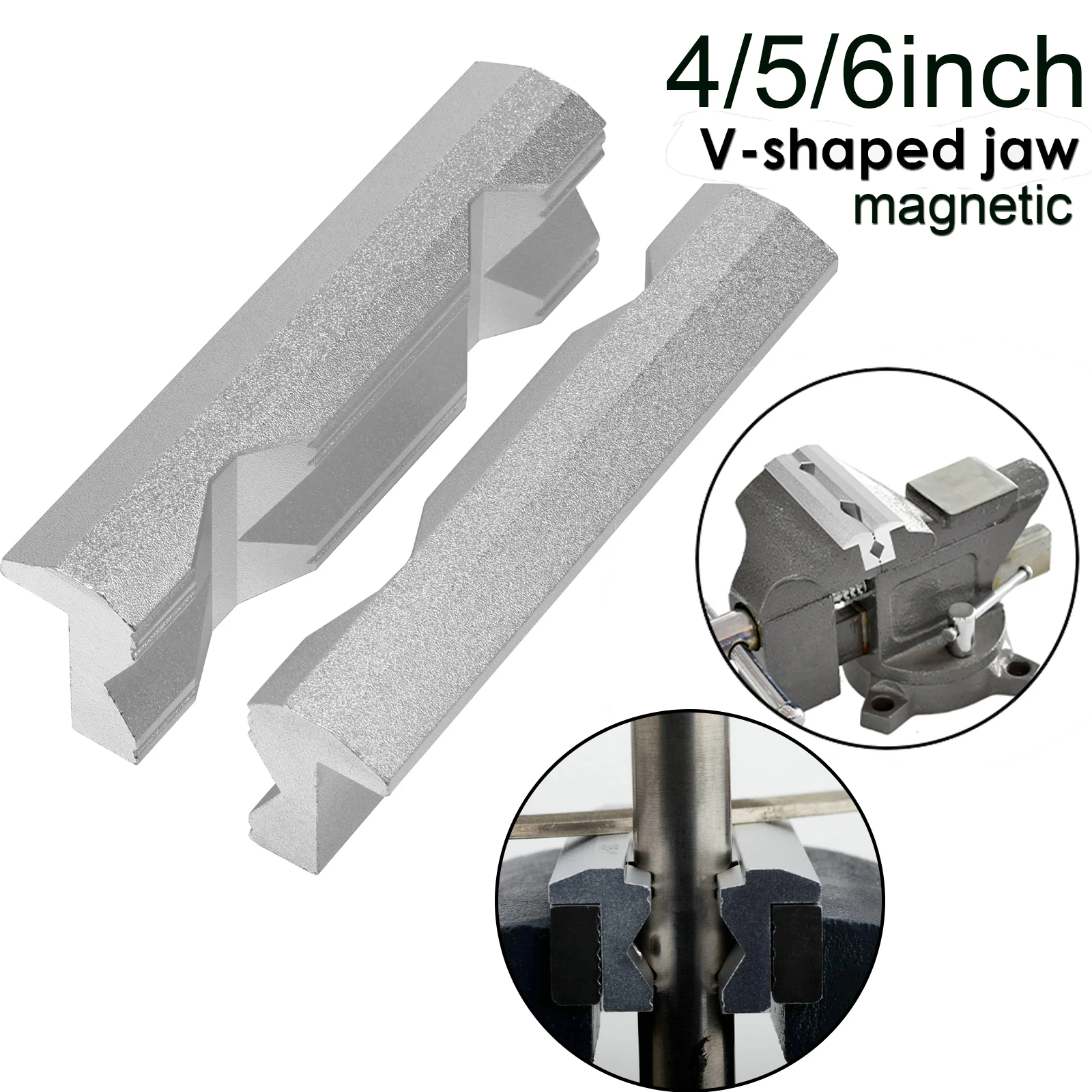 Woodworking Bench Vise - Pelindung Rahang Vise Magnetik 4/5/6 inci