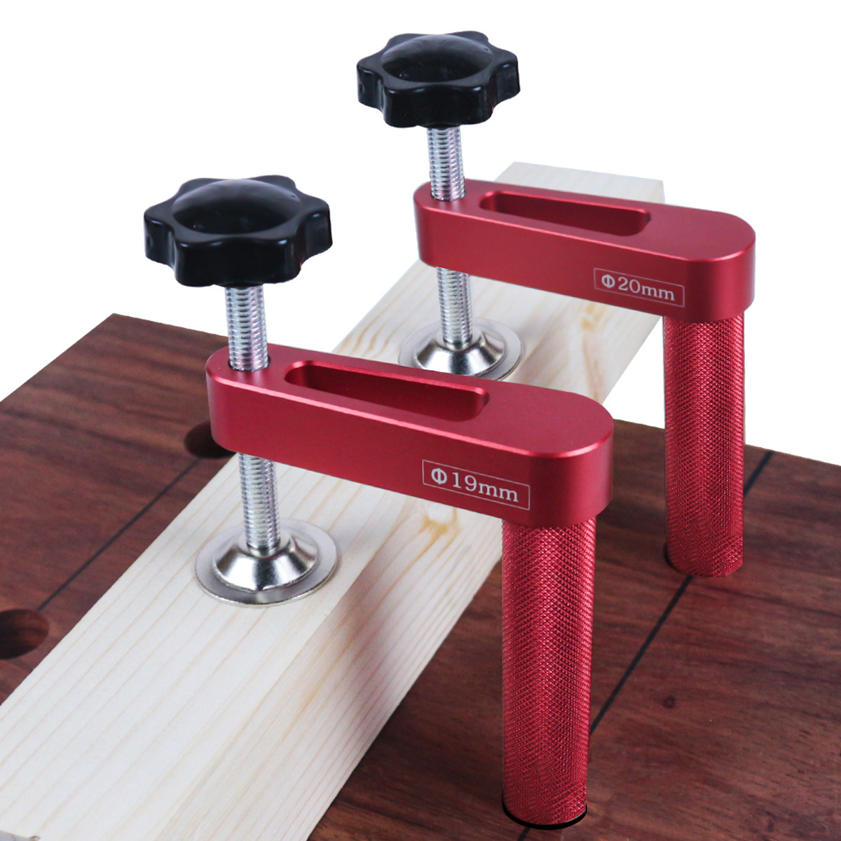 Woodworking Bench Vise - 1 buah 19mm/20mm penjepit lubang anjing