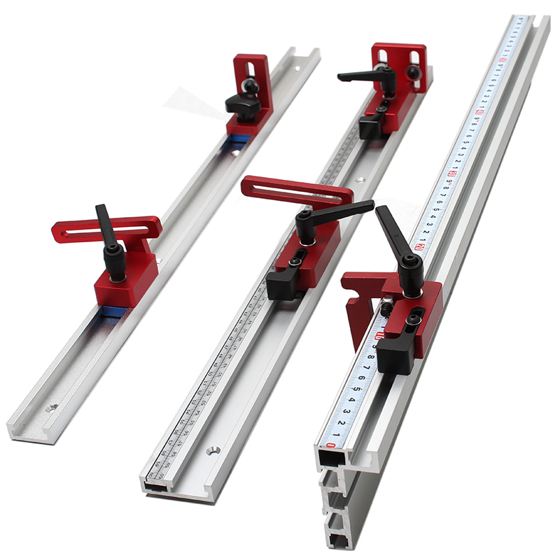 Woodworking Bench Vise - T-track Berhenti T-slot Limiter Aluminium Miter