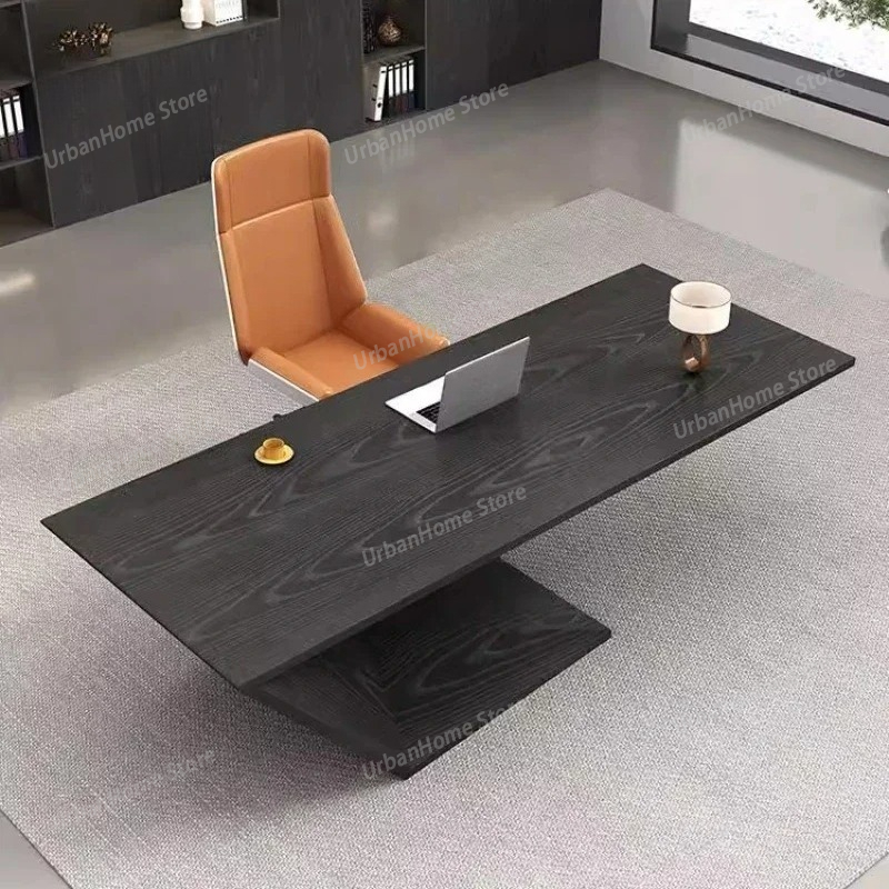 Woodworking Desk Chair - Kursi Meja Kerja Eksekutif Desainer Estetis