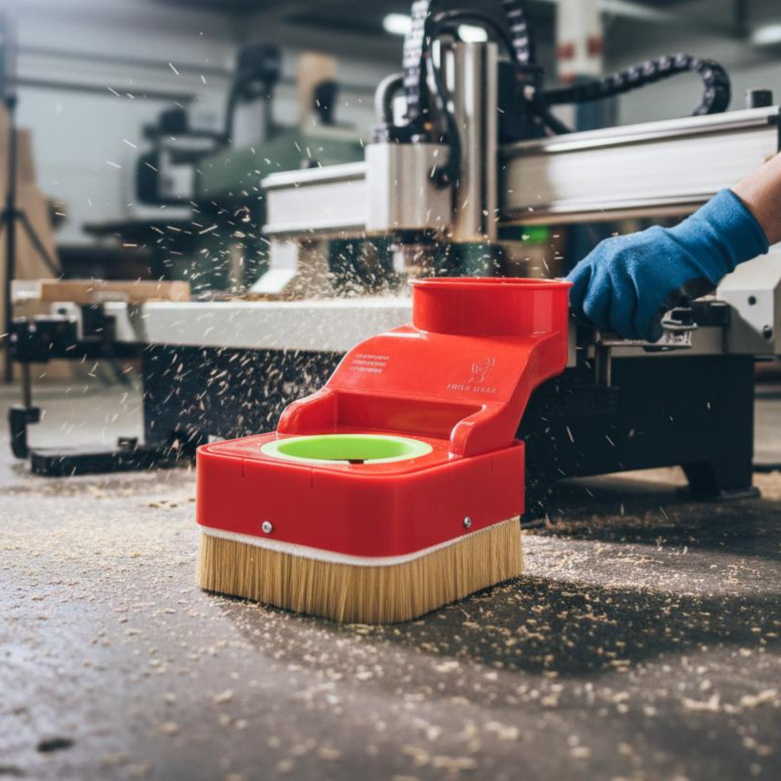 Woodworking Shoes - Sarung Debu CNC Router, Sikat Penghisap