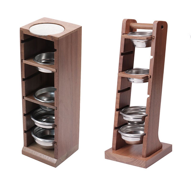 Woodworking Show - 51/53/58mm rak penyimpanan mangkuk bubuk kopi