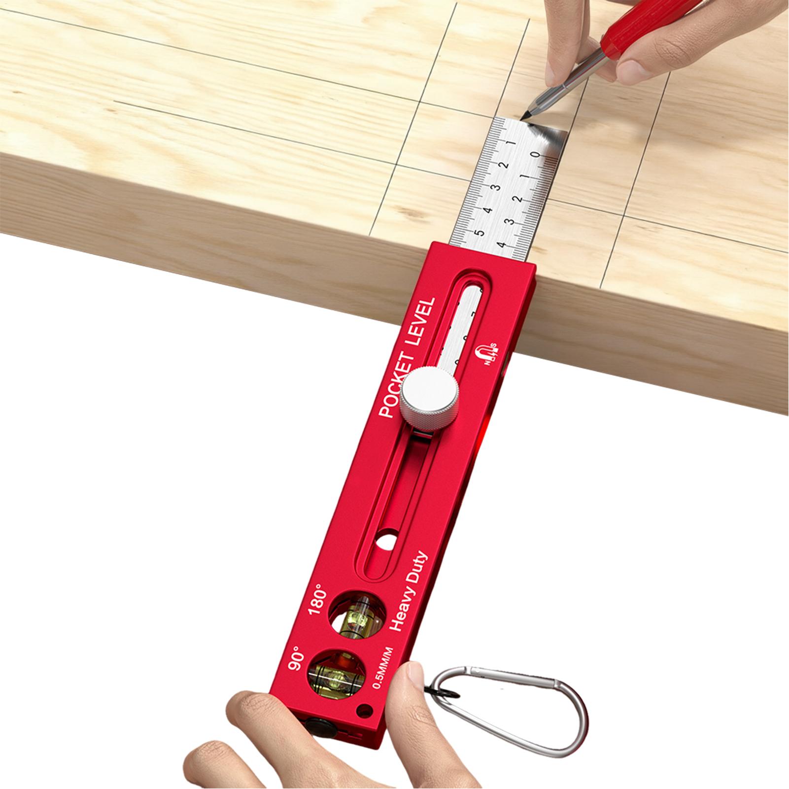 Woodworking Ruler - Alat Ukur Pertukangan Kayu, Template Horizontal