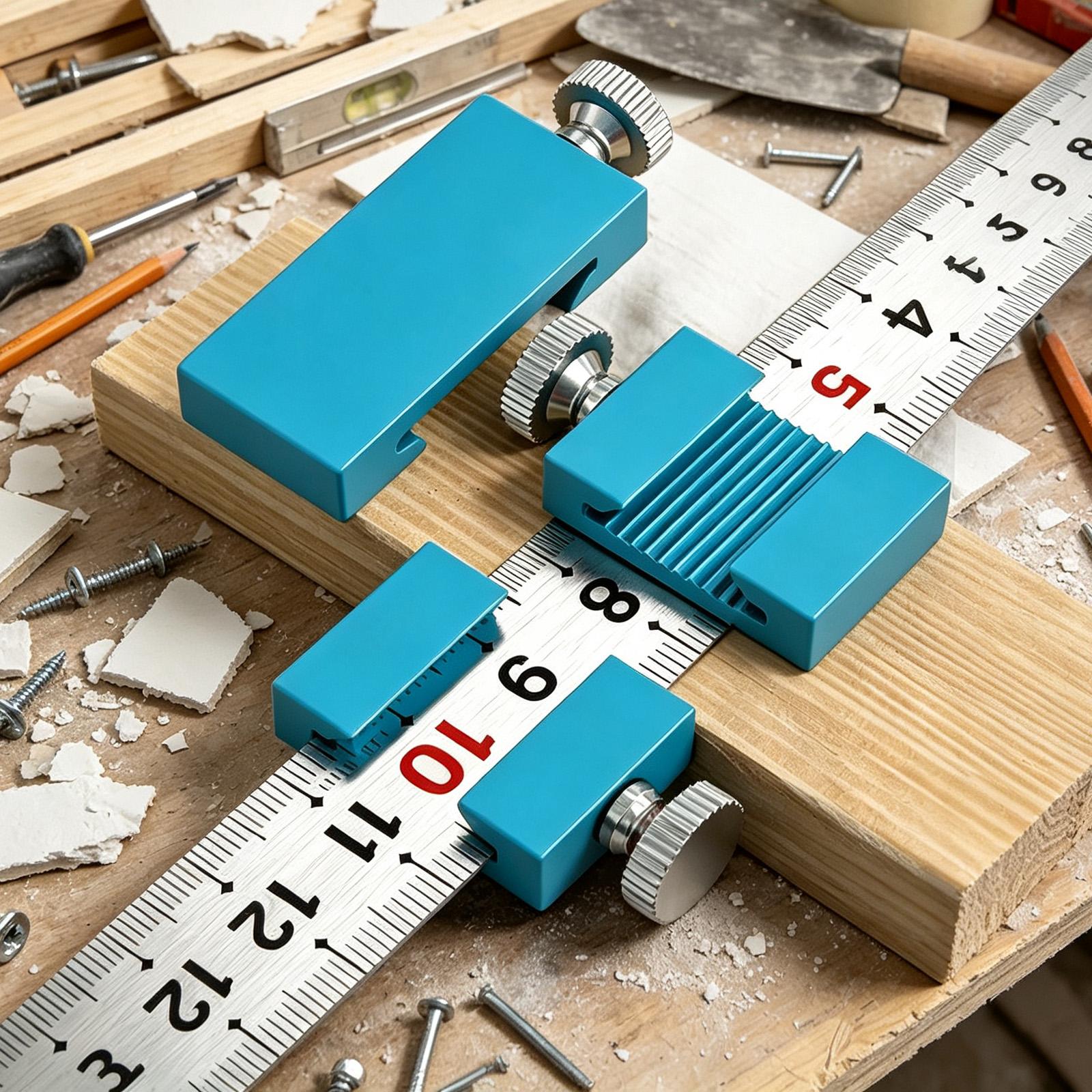 Woodworking Ruler - Alat Pertukangan Kayu, Penggaris Pertukangan, Blok
