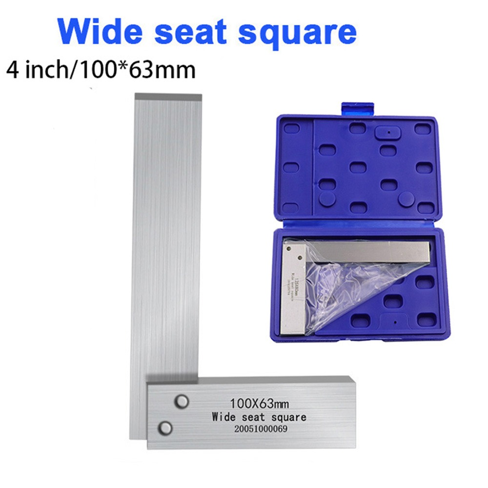 Woodworking Box - Penggaris Sudut 90 Derajat 4 Inci,