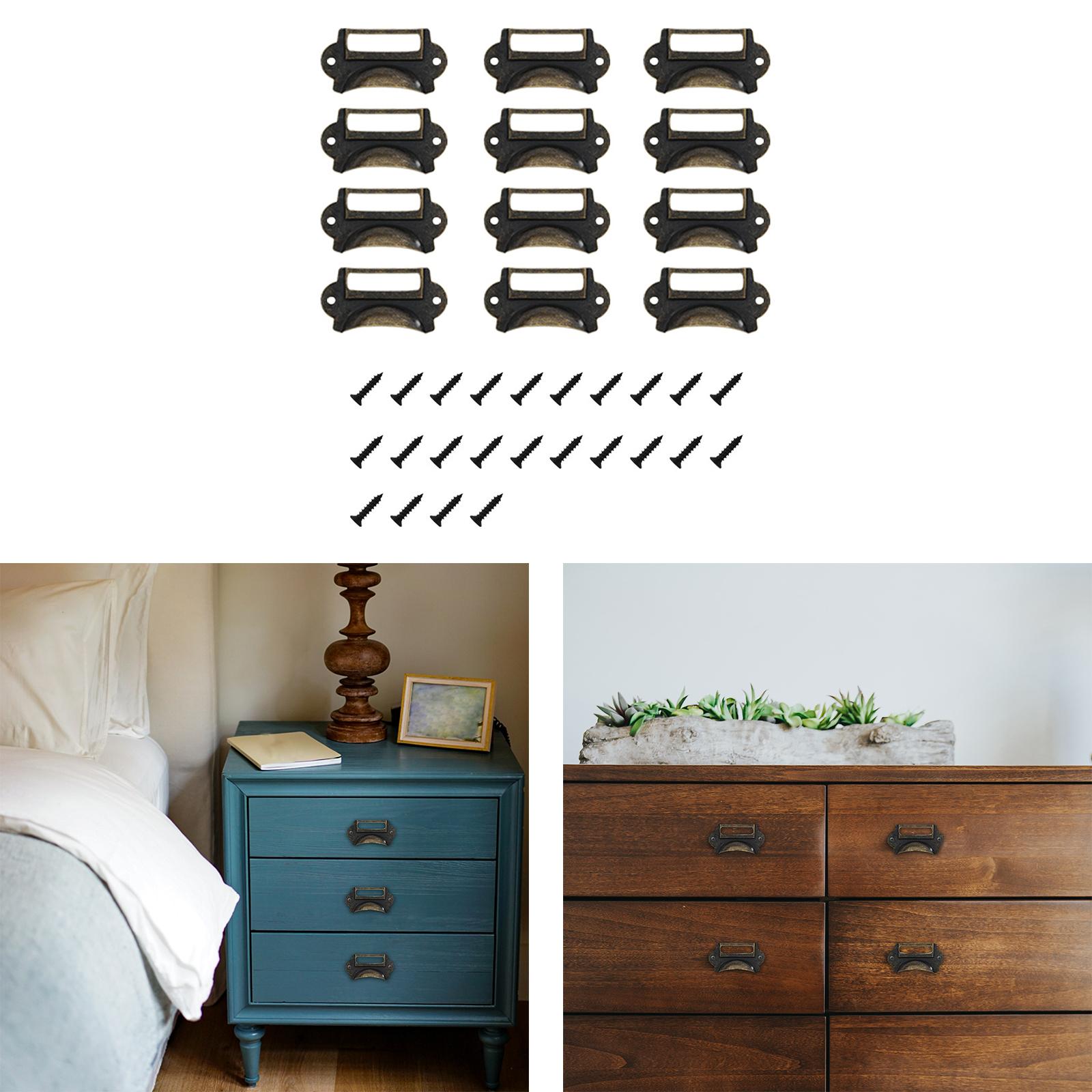 Woodworking Names - 12 Buah Pegangan Laci Gaya Retro