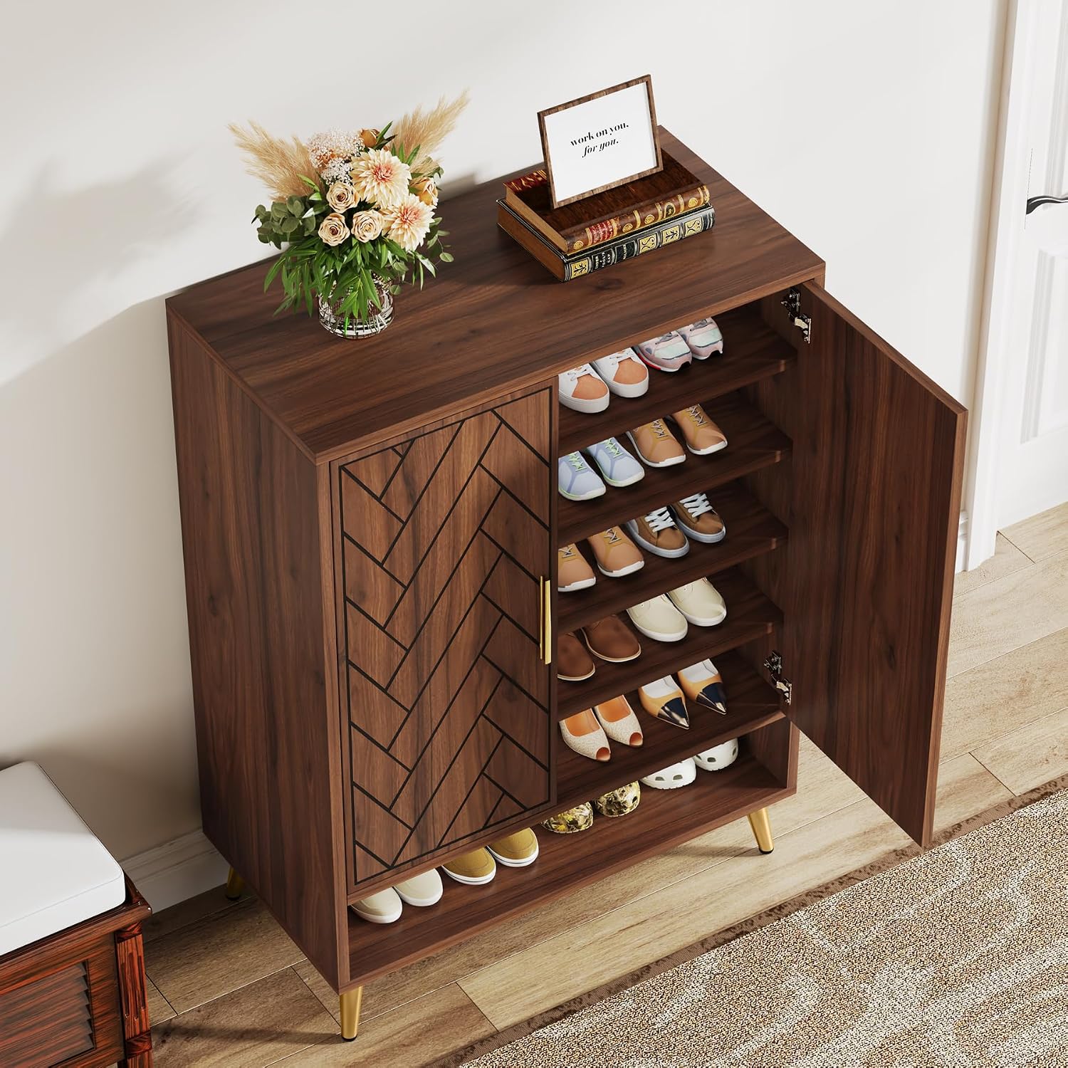 Lemari Sepatu 6 Tingkat Dengan - Woodworking Shoes ulasan dan harga