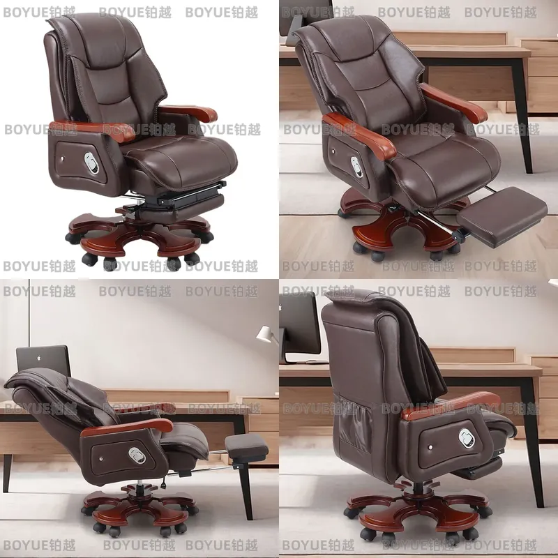 Kursi Kantor Kulit Eksekutif E - Woodworking Desk Chair ulasan dan harga
