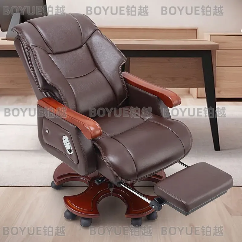 Kursi Kantor Kulit Eksekutif E - Woodworking Desk Chair ulasan dan harga