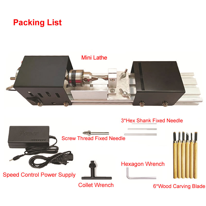 Mesin miniatur manik-manik Min - Woodworking Lathe Machine ulasan dan harga