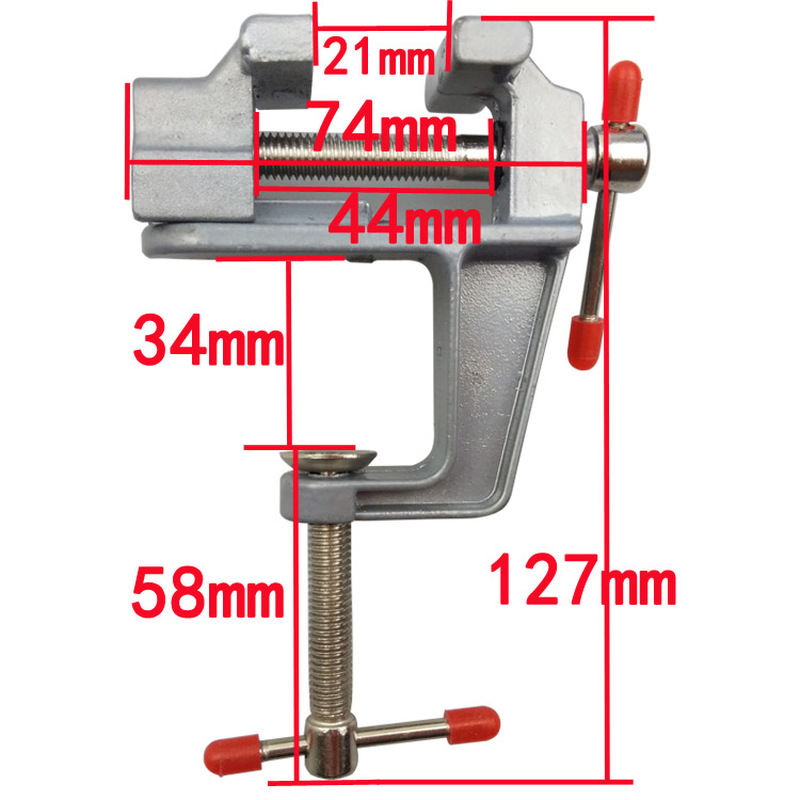 Klem meja Mini aluminium, perh - Woodworking Bench Vise ulasan dan harga