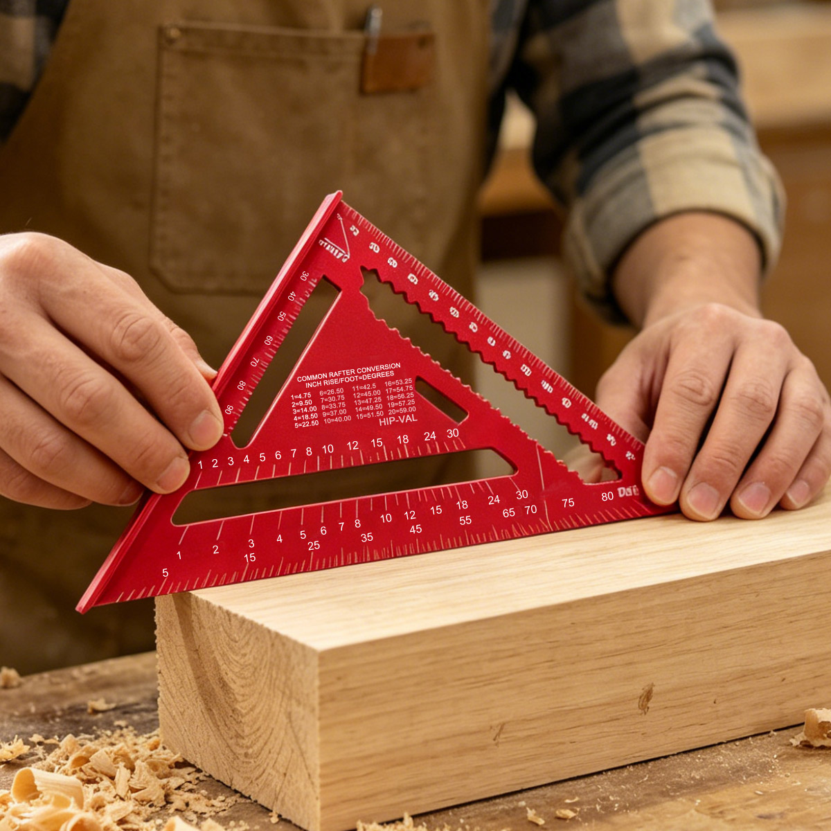 Penggaris Segitiga Presisi Tin - Woodworking Ruler ulasan dan harga