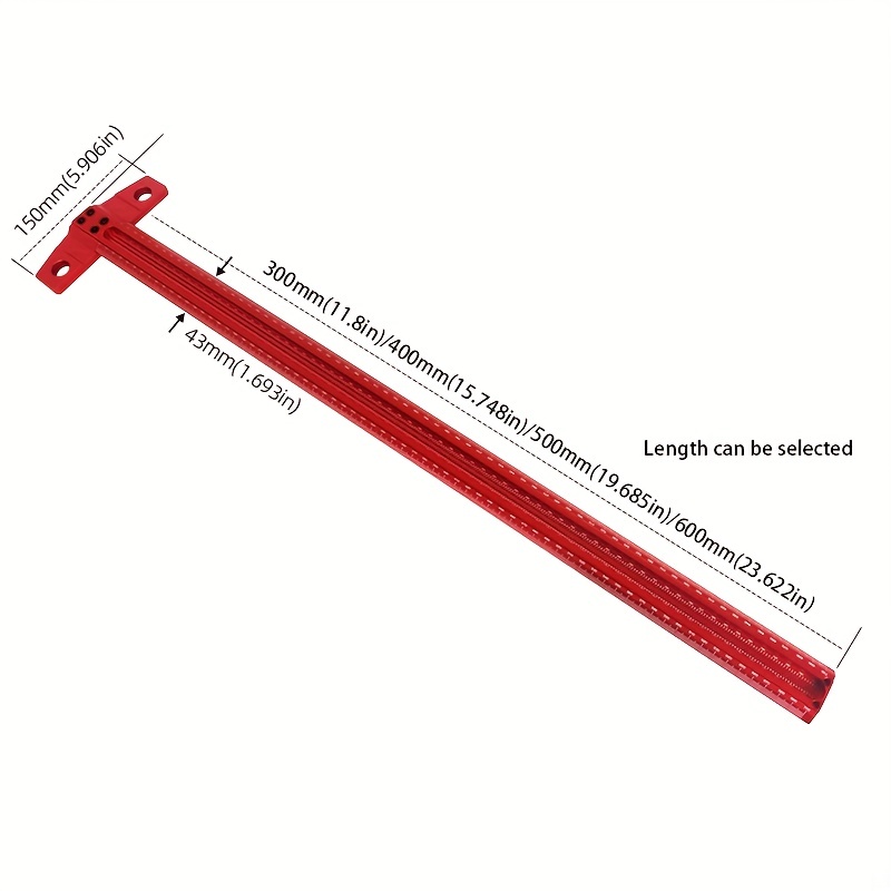 60/300/400/500 Pengukur Penand - Woodworking Ruler ulasan dan harga