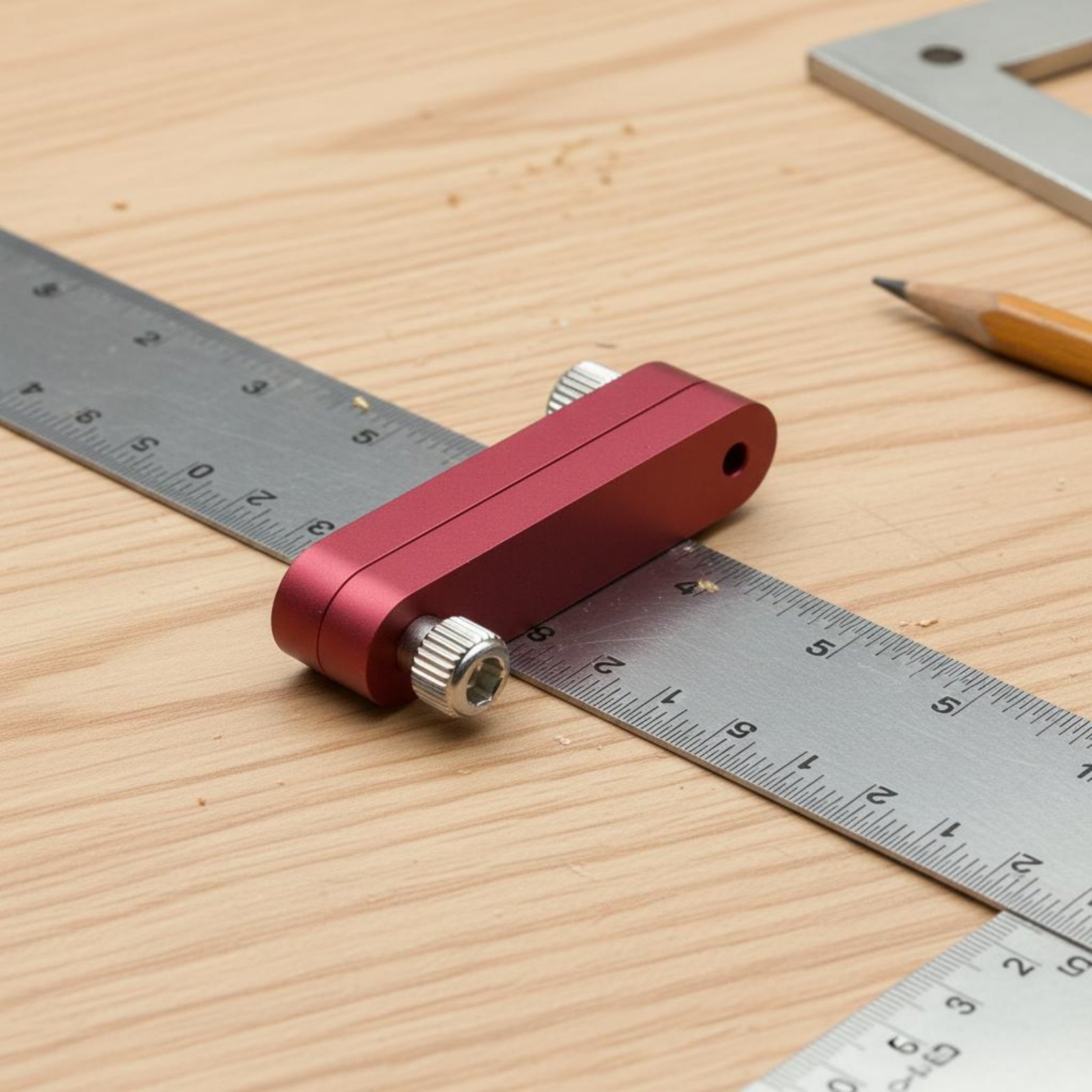 Pengatur Posisi Penggaris Tuka - Woodworking Ruler ulasan dan harga