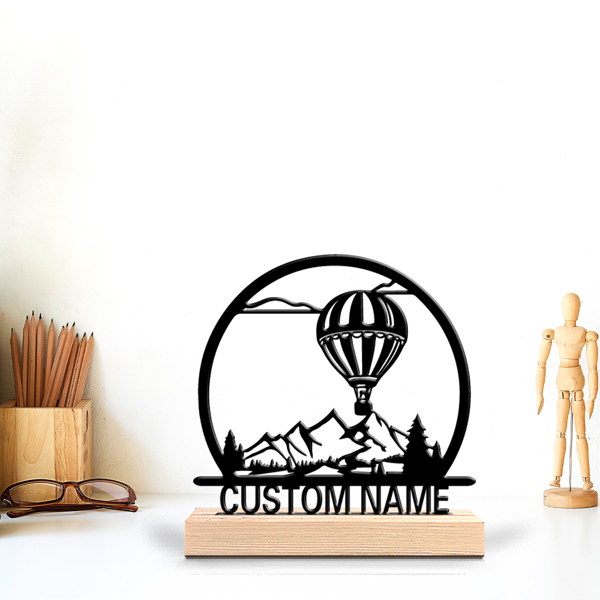 1pc Balon Udara Panas Patung T - Woodworking Crafts ulasan dan harga