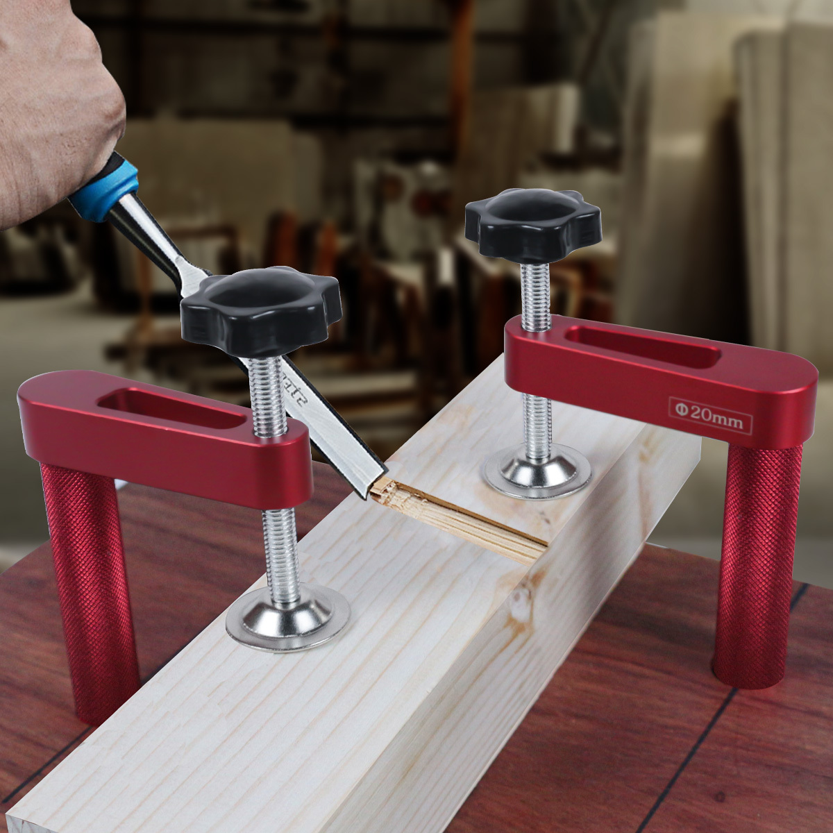 1 buah 19mm/20mm penjepit luba - Woodworking Bench Vise ulasan dan harga