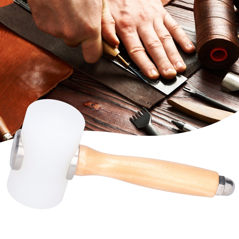 Palu Ukir Kulit Panjang 19cm G - Wooden Mallet Carving ulasan dan harga