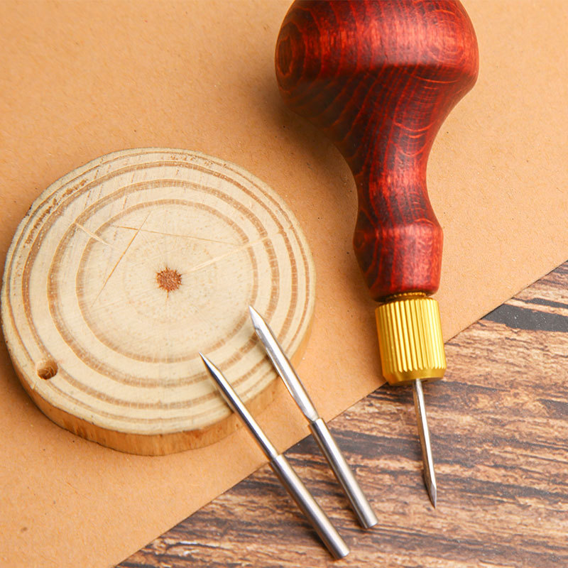 1Set DIY kulit Punch Awl pegan - Woodworking Shoes ulasan dan harga