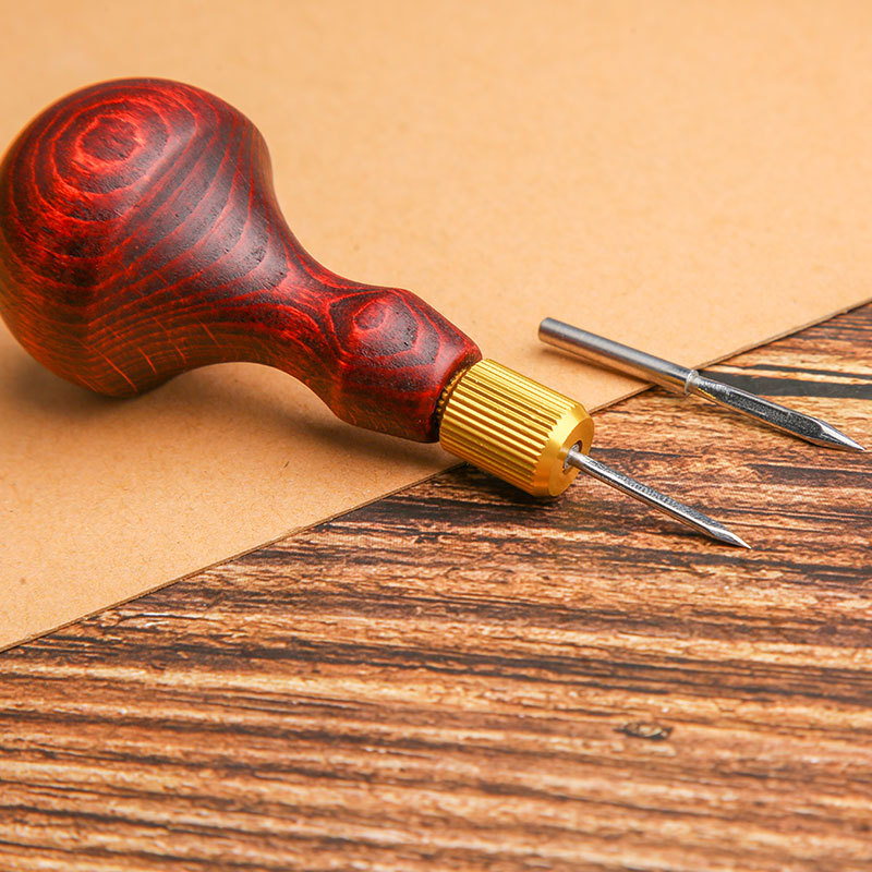 1Set DIY kulit Punch Awl pegan - Woodworking Shoes ulasan dan harga
