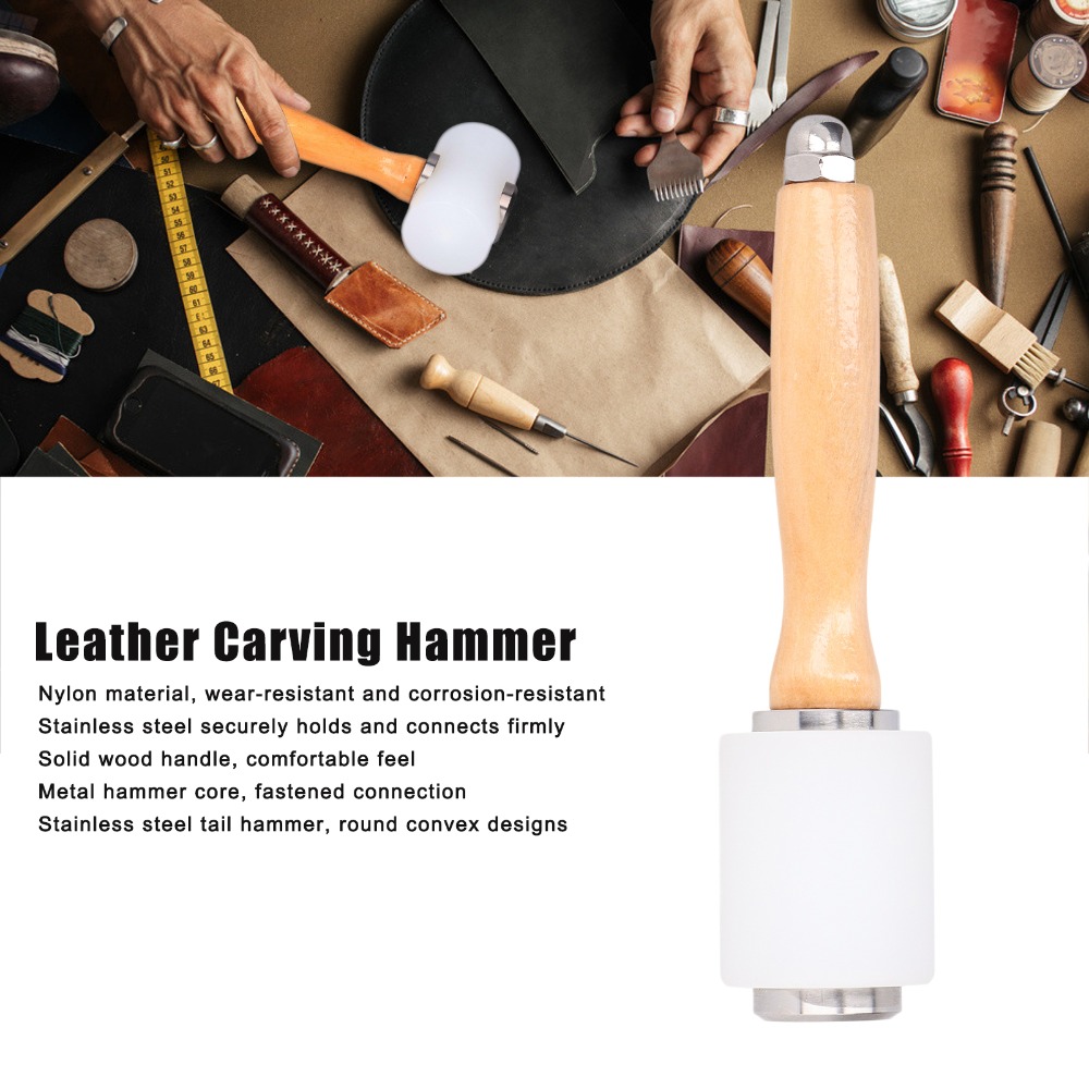 Palu Ukir Kulit Berbagai Bahan - Wooden Mallet Carving ulasan dan harga