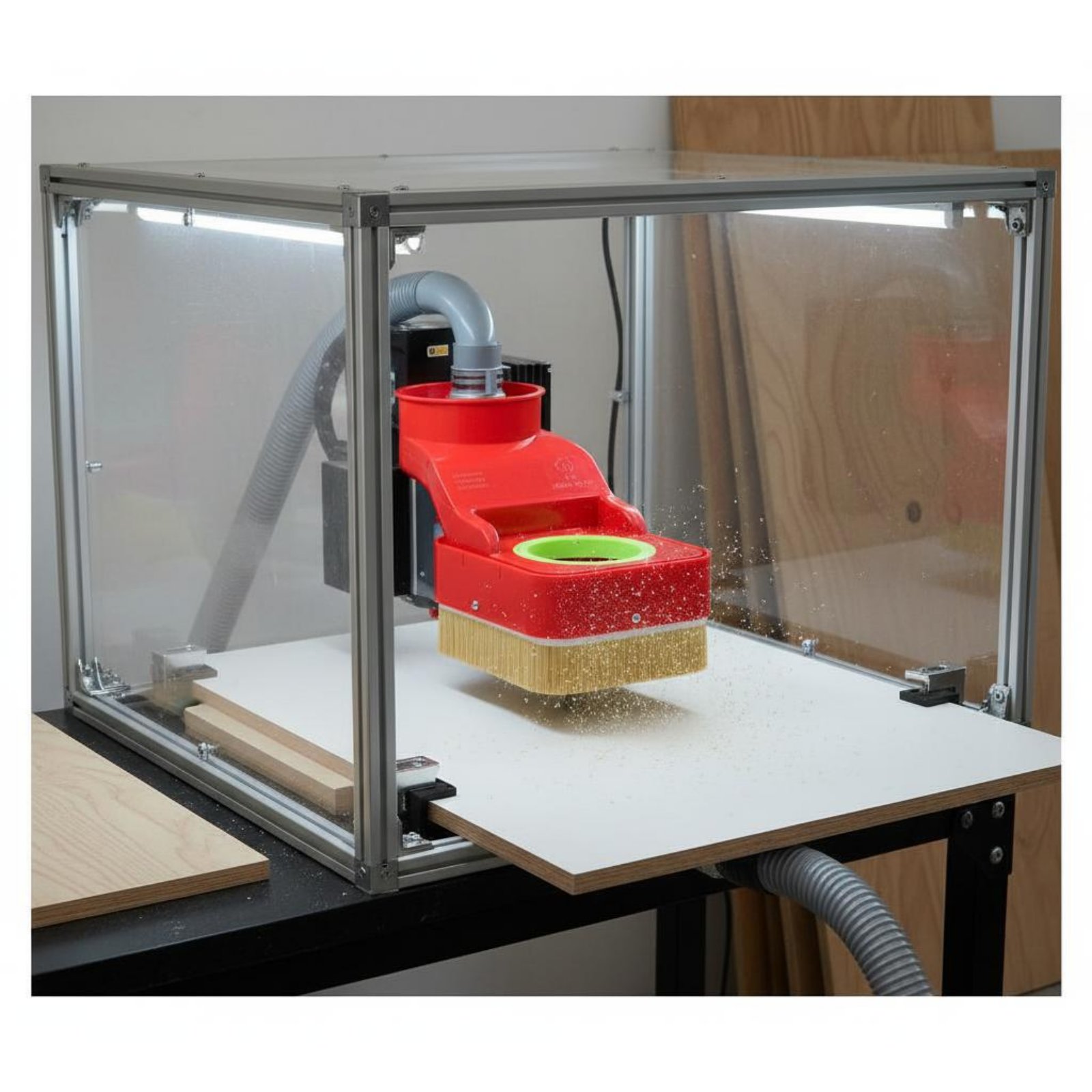 Sarung Debu CNC Router, Sikat  - Woodworking Shoes ulasan dan harga