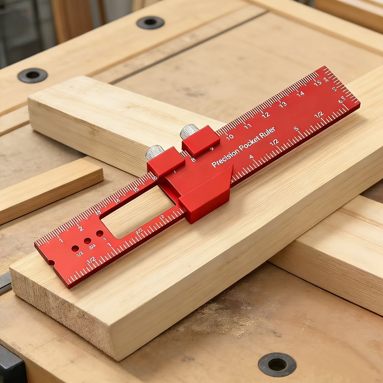Penggaris Saku Kayu dari Padua - Woodworking Ruler ulasan dan harga