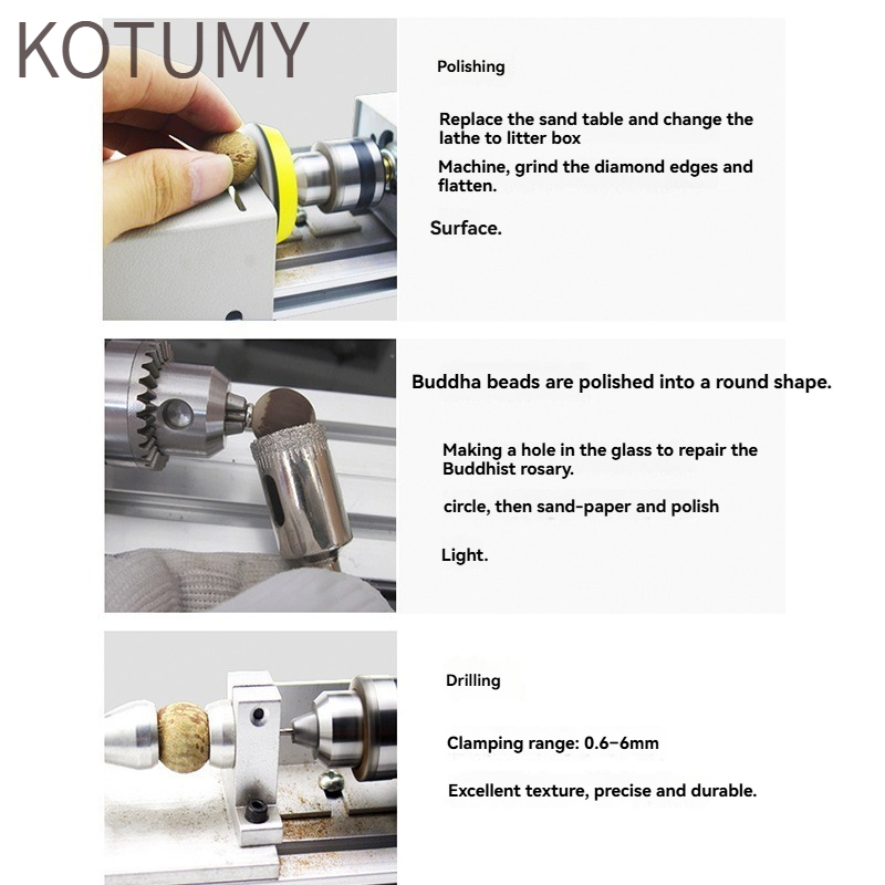 Mesin Bubut Mini KOTUMY - Mesi - Woodworking Lathe Machine ulasan dan harga