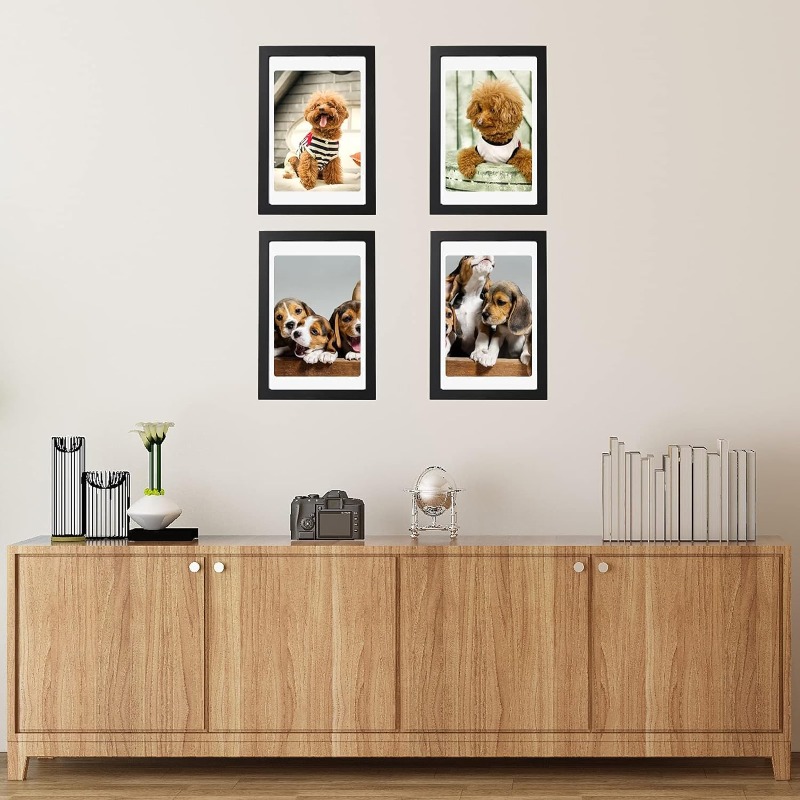 Set Bingkai Foto Kayu Hitam A4 - Woodworking Show ulasan dan harga