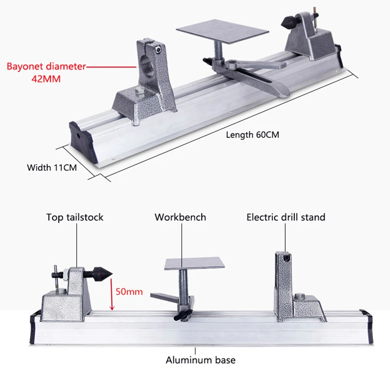 Mesin Bubut Kayu Kecil 800W TZ - Woodworking Lathe Machine ulasan dan harga