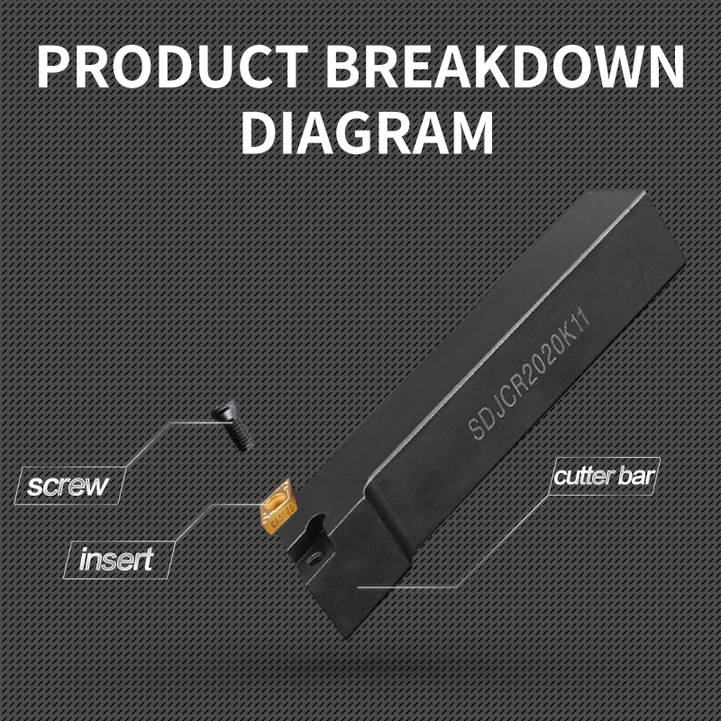 SDJCR/L1212H11 Holder Set Hold - Parting Tool Lathe ulasan dan harga
