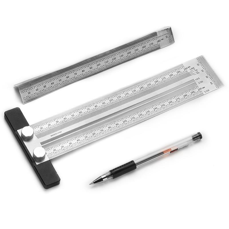【HG】Penggaris Lubang Tipe T Pr - Woodworking Ruler ulasan dan harga