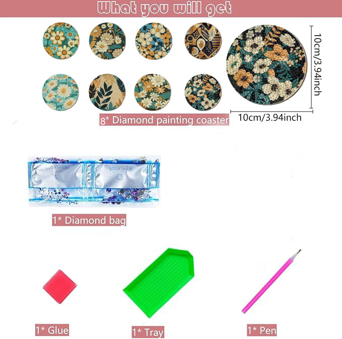8 Buah Set Lukisan Berlian DIY - Woodworking Crafts ulasan dan harga