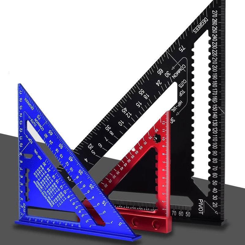 1 Buah Penggaris Segitiga Padu - Woodworking Ruler ulasan dan harga