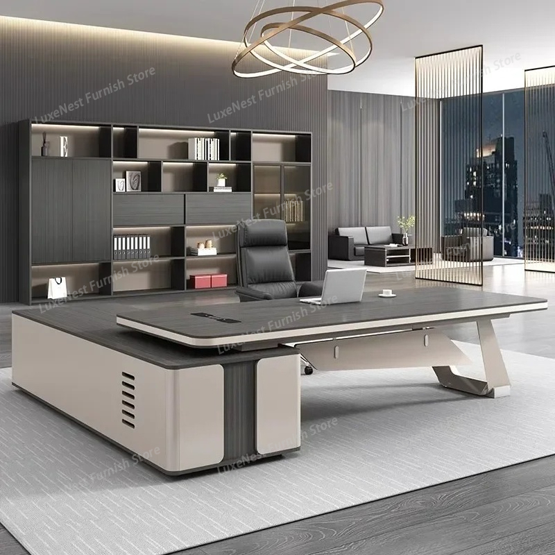 Meja Kerja Mewah dengan Rak Pe - Woodworking Desk Chair ulasan dan harga