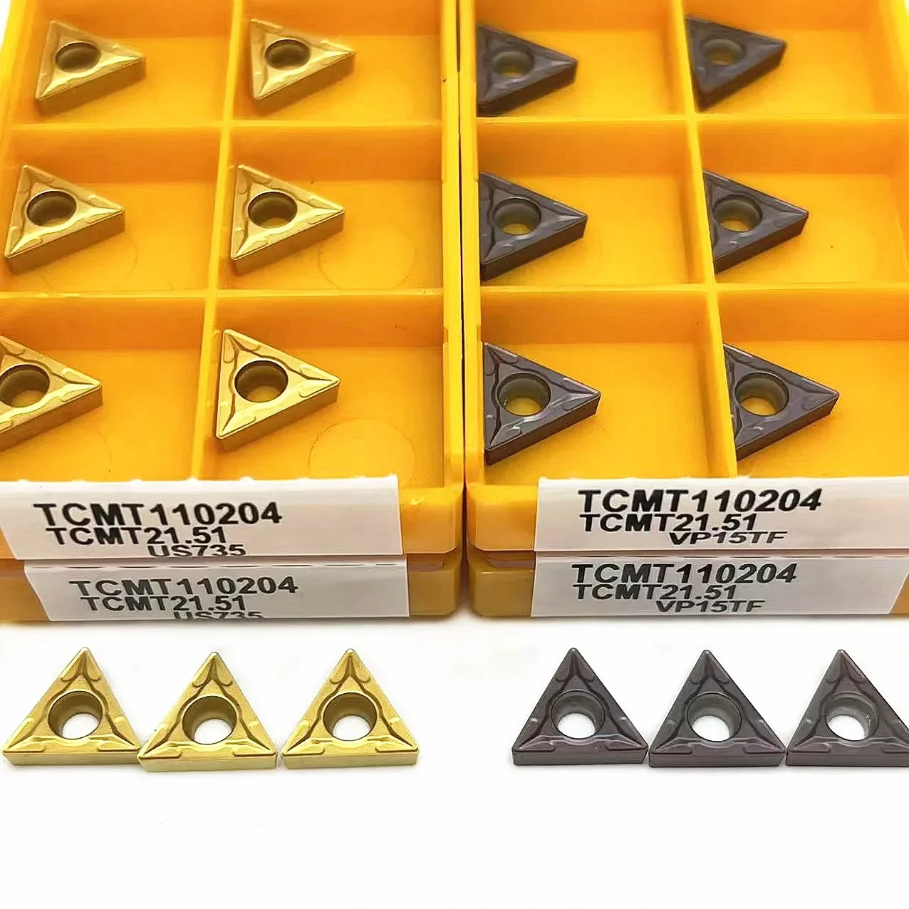 10pcs/kotak TCMT110204 VP15TF  - Parting Tool Lathe ulasan dan harga